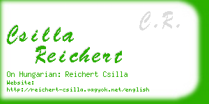 csilla reichert business card